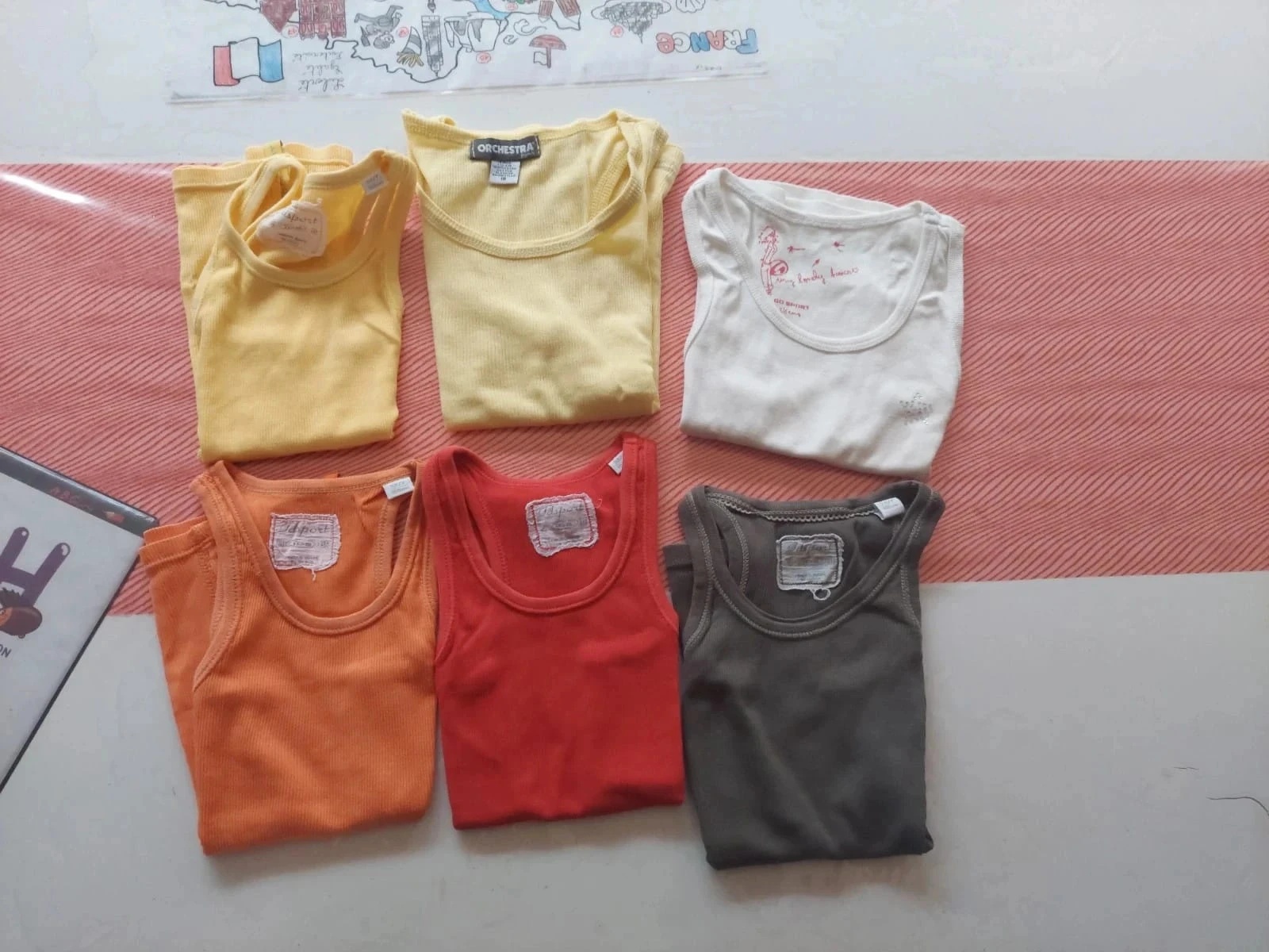 Lot de 6 débardeurs 5ans